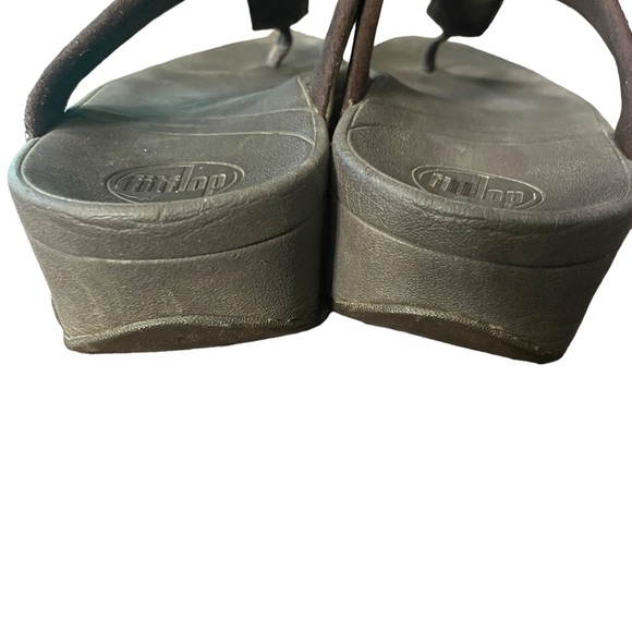 Fitflop Bronze and Brown Thong Sandals Size 7 - Picture 5 of 6
